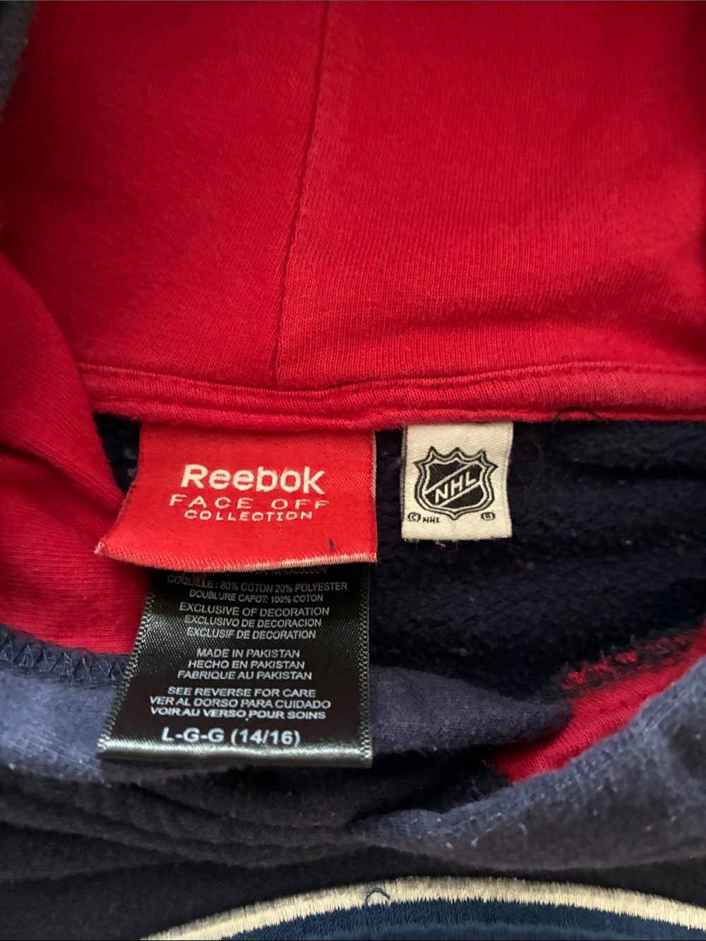 Reebok Montreal Canadians Sweater with Red and White Logo - Picture 2 of 3